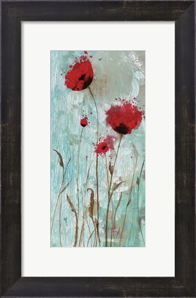 Framed Splash Poppies II Print