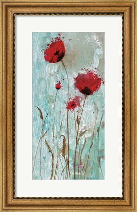 Framed Splash Poppies II Print