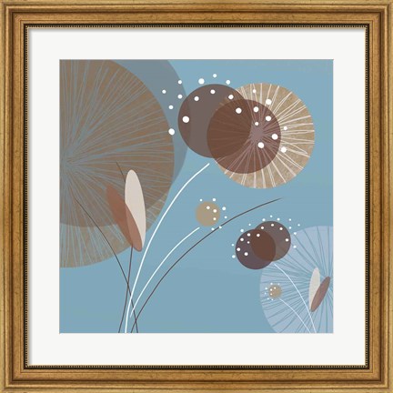 Framed Blue Breeze I Print