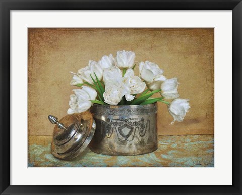 Framed Vintage Tulips II Print