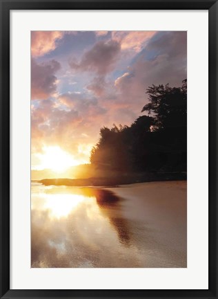 Framed Secret Beach Sunrise III Print