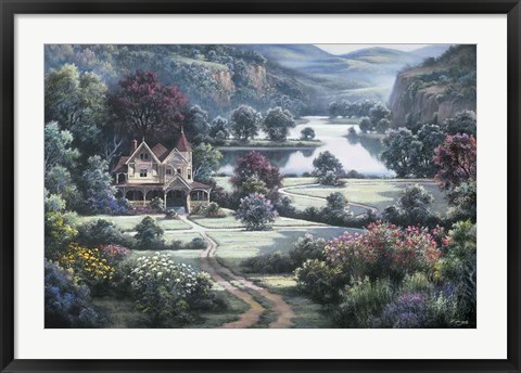 Framed Country Manor Print