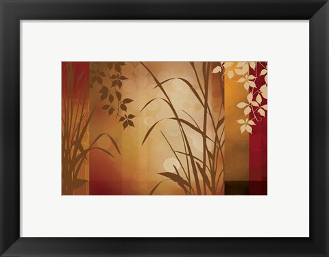 Framed Flaxen Silhouette Print