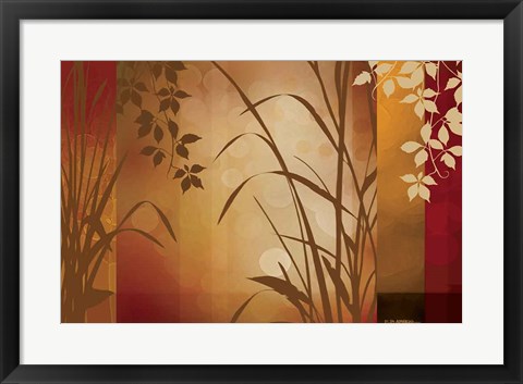 Framed Flaxen Silhouette Print