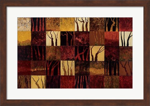 Framed Dark Trees Print