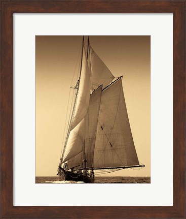 Framed Under Sail I Print