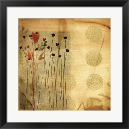 Framed Playful Meadow I Print