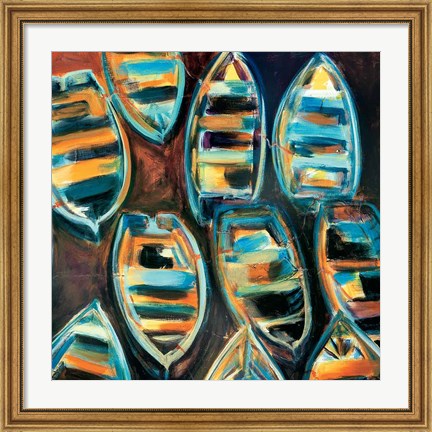 Framed Boat Pods Print