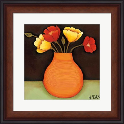 Framed Flores Coloridas II Print