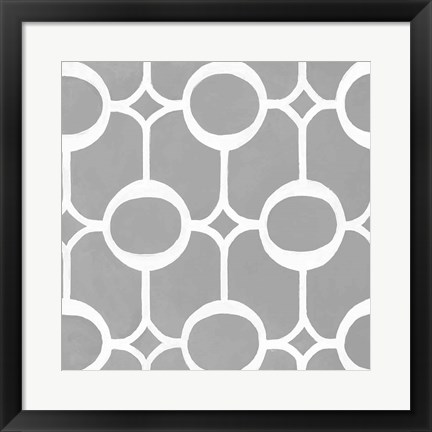 Framed Latticework Tile II Print