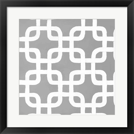 Framed Latticework Tile IV Print