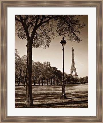 Framed Afternoon Stroll - Paris I Print