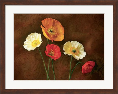 Framed Poppy Perfection I Print