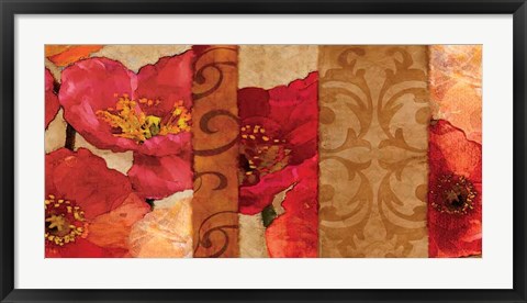 Framed Poppy Patterns Print