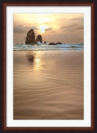 Framed Sunset Silhouette Print