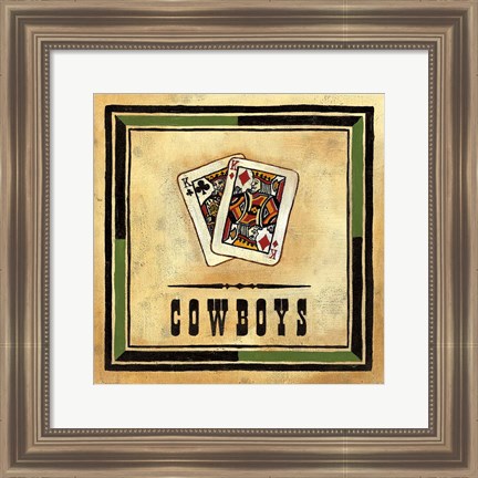 Framed Cowboys Print