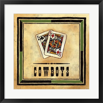 Framed Cowboys Print