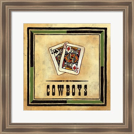 Framed Cowboys Print