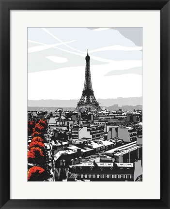 Framed Paris I Print