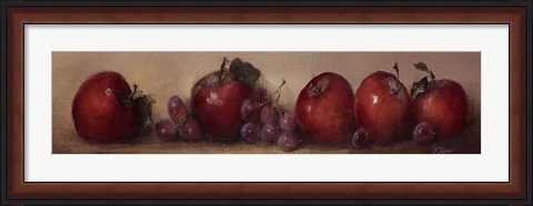 Framed Apples and Grapes Print