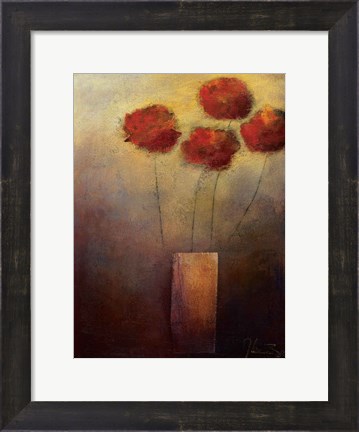 Framed Flowers For Me Print