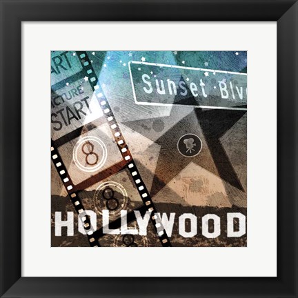 Framed Sunset Blvd Print