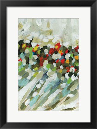 Framed Poppy Swirls III Print