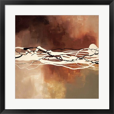 Framed Copper Melody I Print