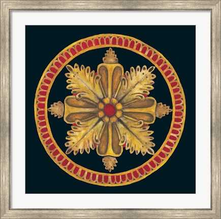 Framed Rosette II Print