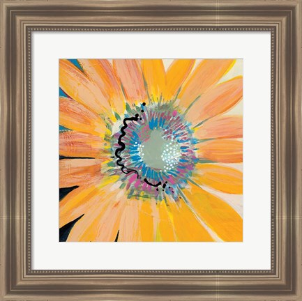 Framed Sunshine Flower IV Print