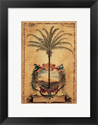 Framed Sunset Palm Print