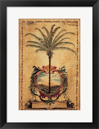 Framed Sunset Palm Print