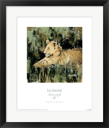 Framed Heart of the Jungle IV Print