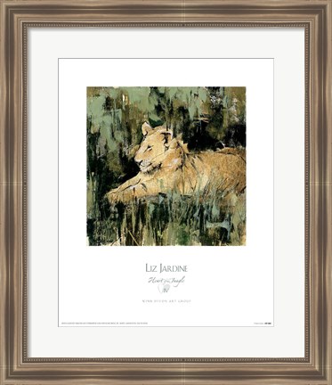 Framed Heart of the Jungle IV Print