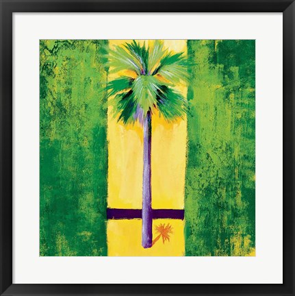 Framed Neon Palm III Print