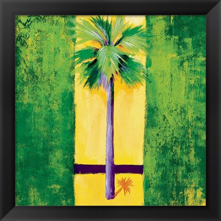 Framed Neon Palm III Print