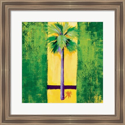 Framed Neon Palm III Print