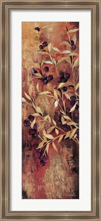 Framed Sienna Berries I Print