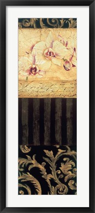 Framed Orchid Brocade II Print