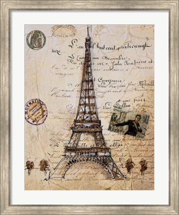 Framed La Tour Eiffel Print