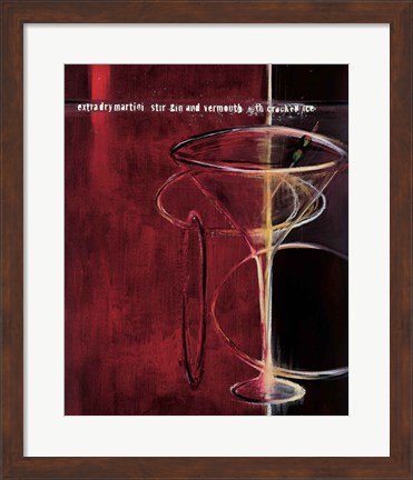 Framed Dry Martini Print