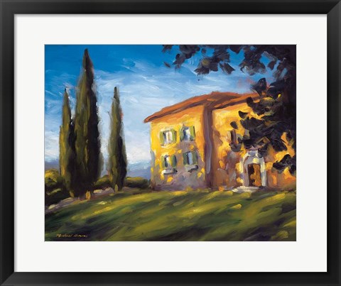 Framed Rural Villa Print