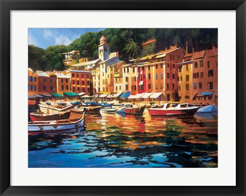 Framed Portofino Colors Print