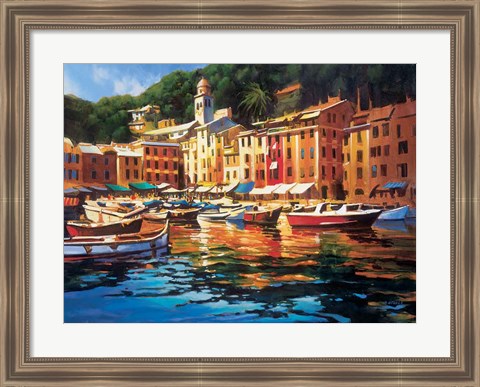 Framed Portofino Colors Print