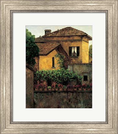 Framed Golden Villa Print