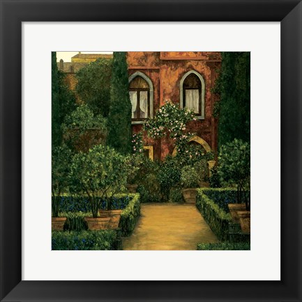 Framed Jardin Verona Print