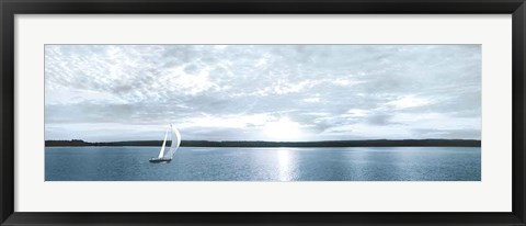 Framed Sunset Sailing Print