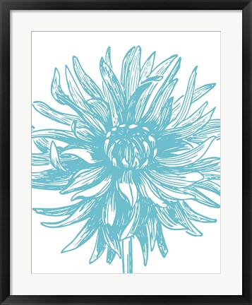 Framed Florette II Print