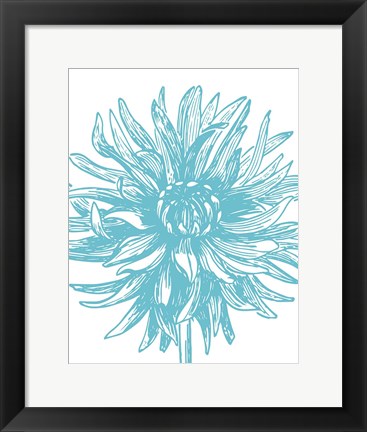 Framed Florette II Print