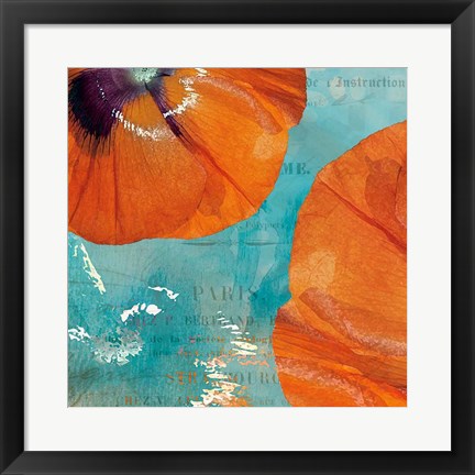 Framed Poppies in the Sky II Print